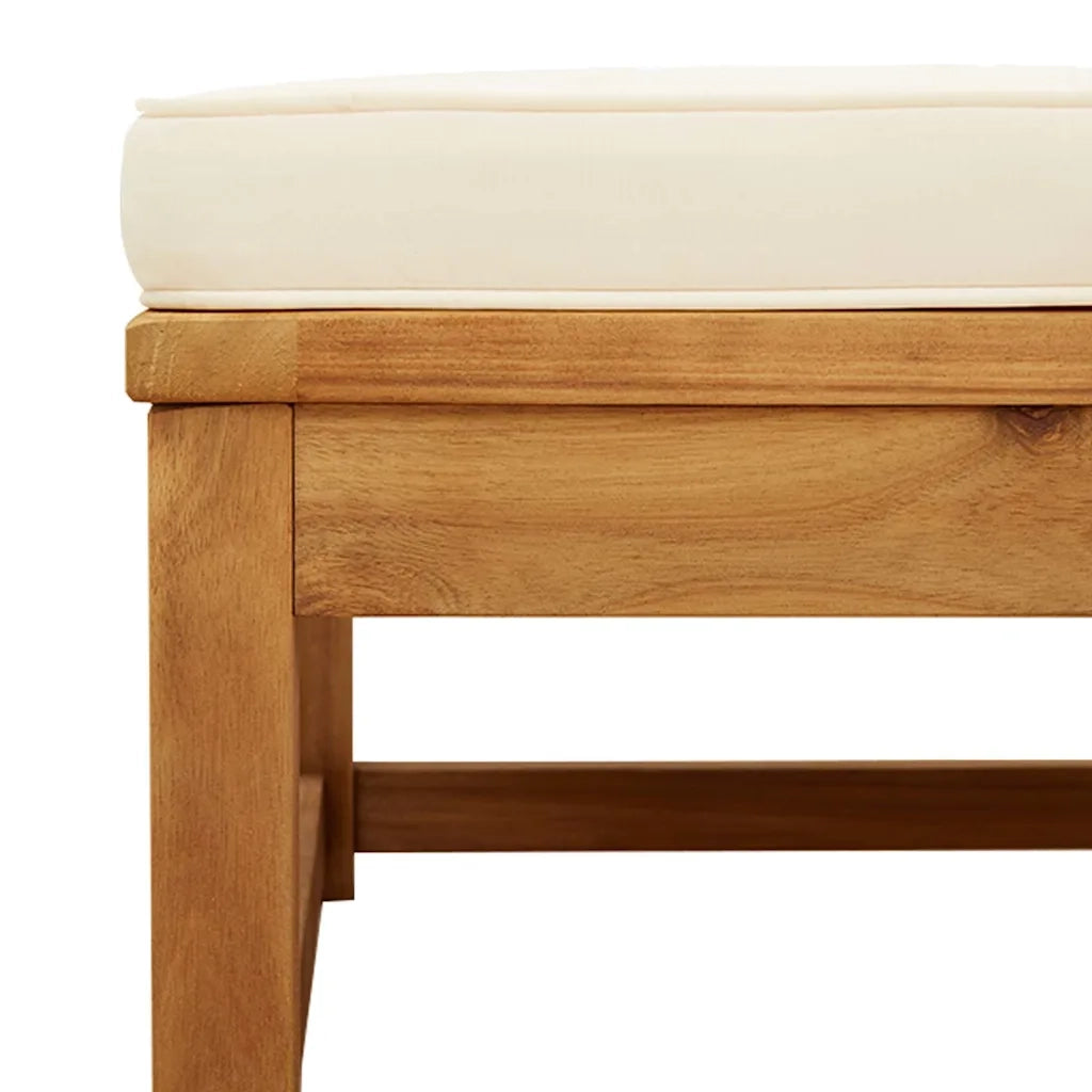 Set Mobili da Giardino 3pz con Cuscini Legno Massello di Acacia