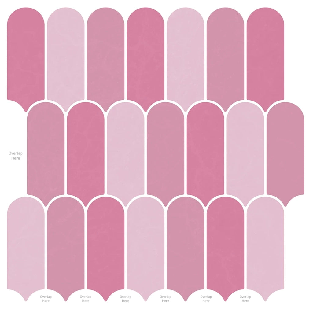 Piastrella Piuma 20 pcs Rosa 30 x 30 cm Poliuretano e PET 42046211