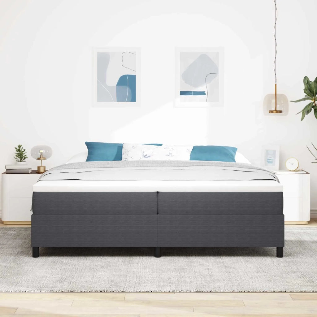 Struttura letto piattaforma Grigio scuro 200 x 200 cm 3337428
