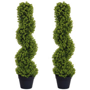 Set 2 Piante Artificiali Decorative con Vaso ¨C Xylo ¨C Verde 90 cm per Interno ed Esterno