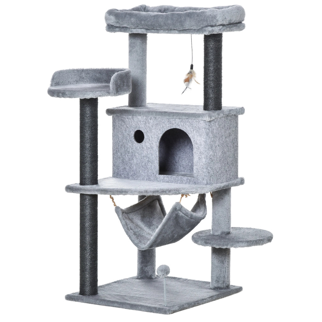 Albero Tiragraffi per Gatti ¨C Minimal ¨C Grigio 48x48x107 cm