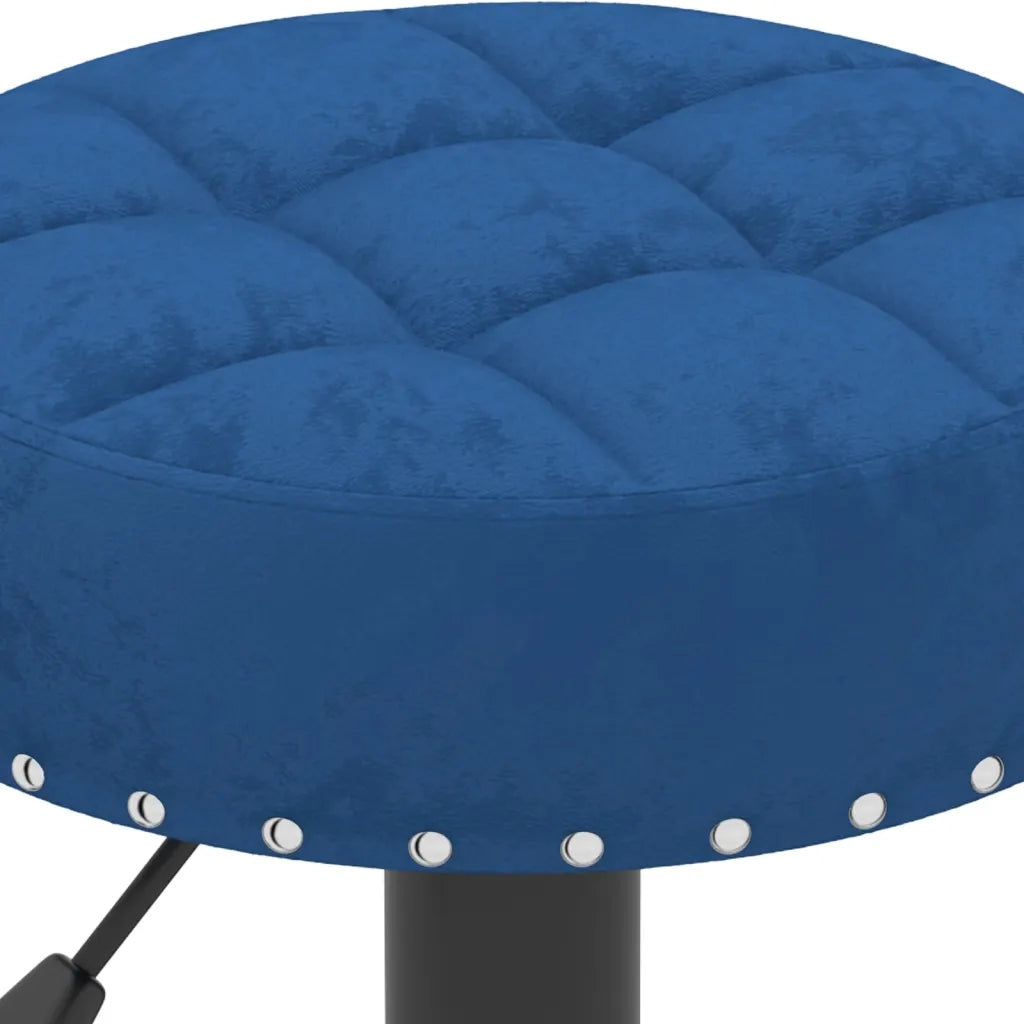 Sgabelli da Bar 2 pz Blu in Velluto 332999