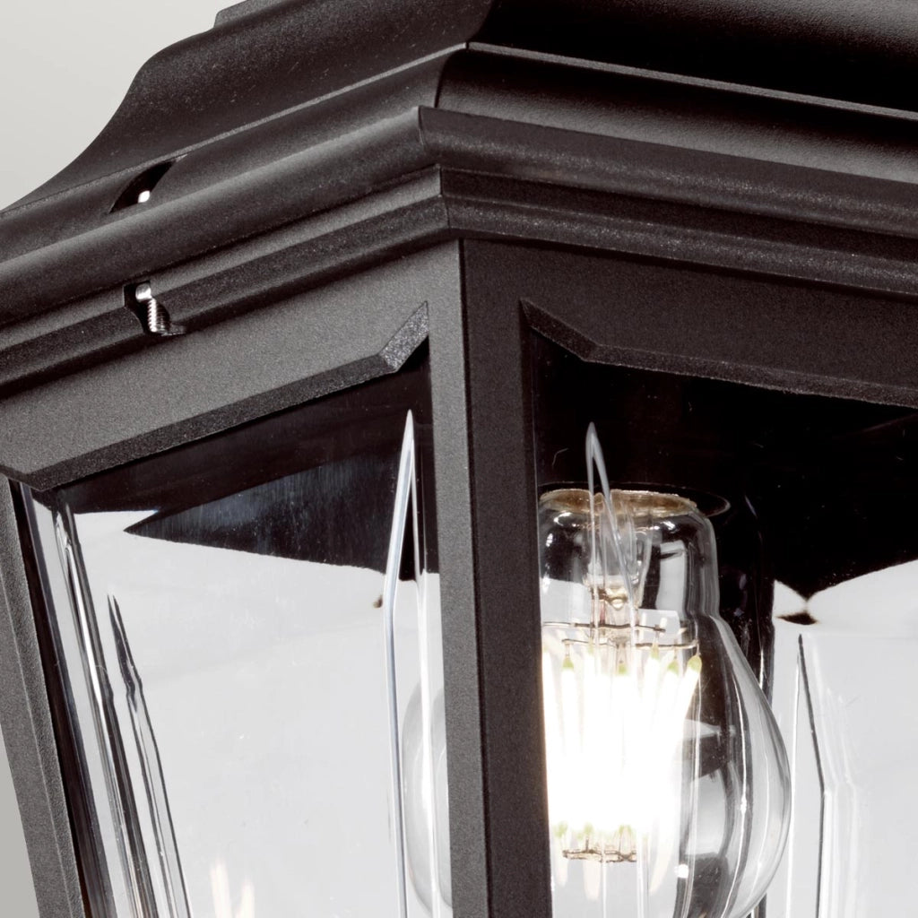 Lampada a sospensione esterna nera E27 60W Kerry Elstead