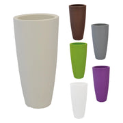 Vaso tondo 'Stilo' Ø 33 x h 70 cm 12 lt. ghiaccio