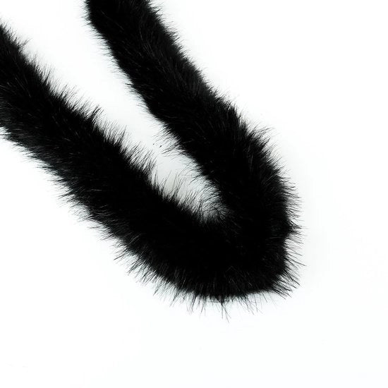 Lint decorativo con bordo di pelliccia artificiale, 5 m 8 cm, per decorazione di abiti, accessori per artigianato e regali.