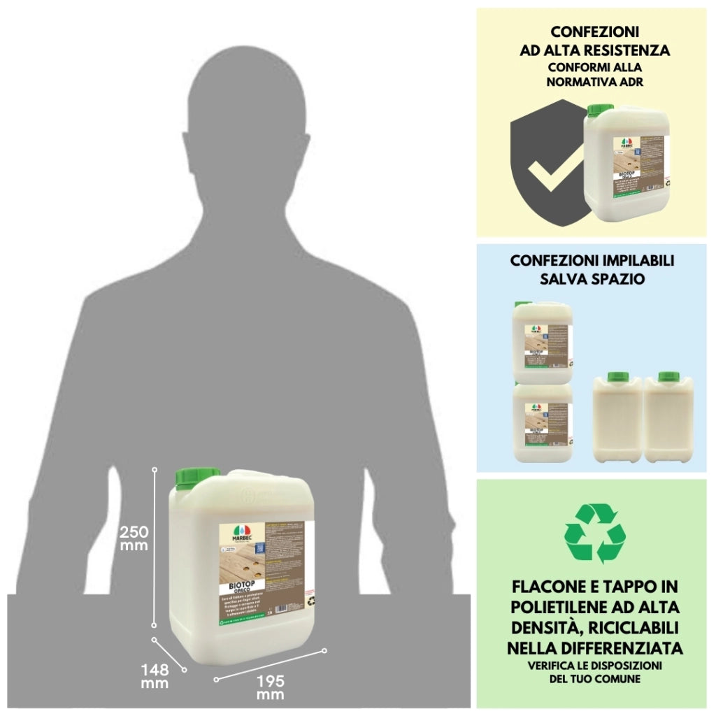 Cera per parquet BIOTOP OPACO   5LT