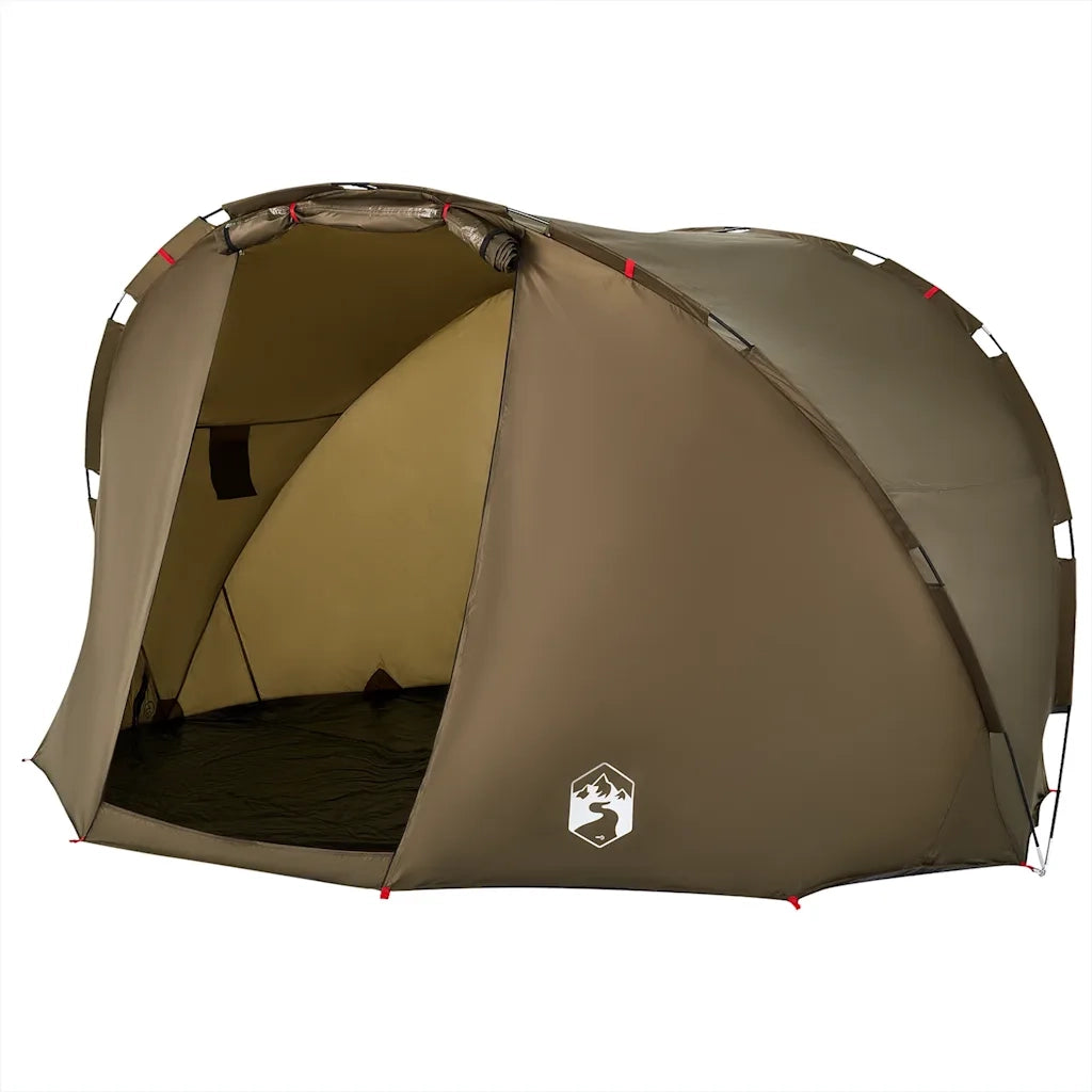 Tenda da Pesca per 5 Persone-Tenda da campeggio Verde Oliva Impermeabile 492674