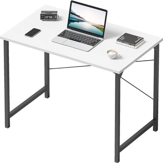Bureau da ufficio per computer 32" per la casa in stile moderno e semplice colore bianco