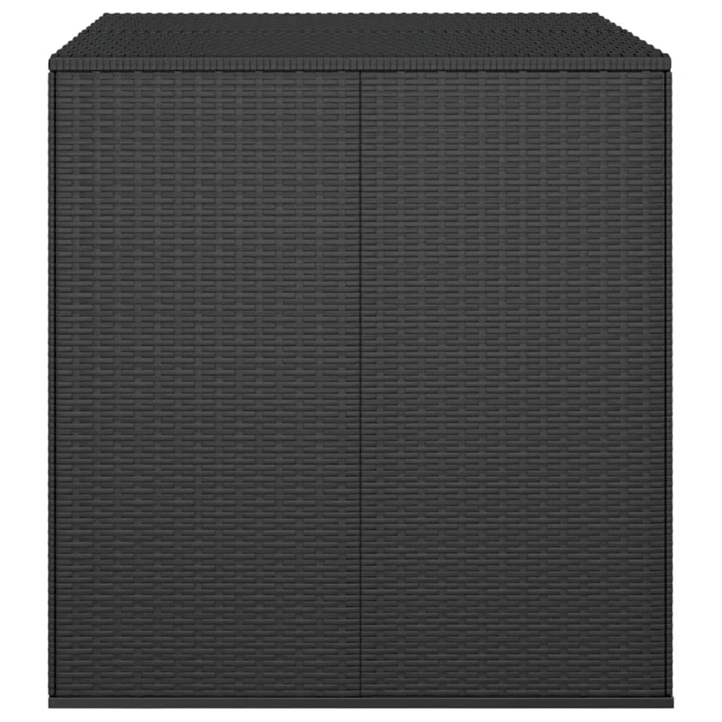 Contenitore da giardino in resina di vimini/cuscino 100 x 97,5 x 104 cm nero 02_0013159