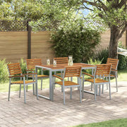 Set da Pranzo per Giardino 7 pcs Grigio 3284360