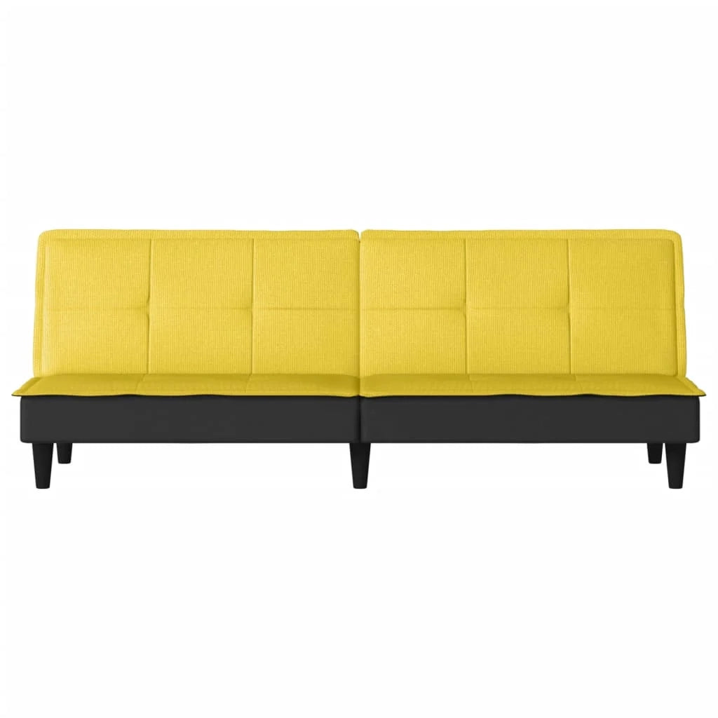 Divano letto in tessuto giallo chiaro 02_0019247