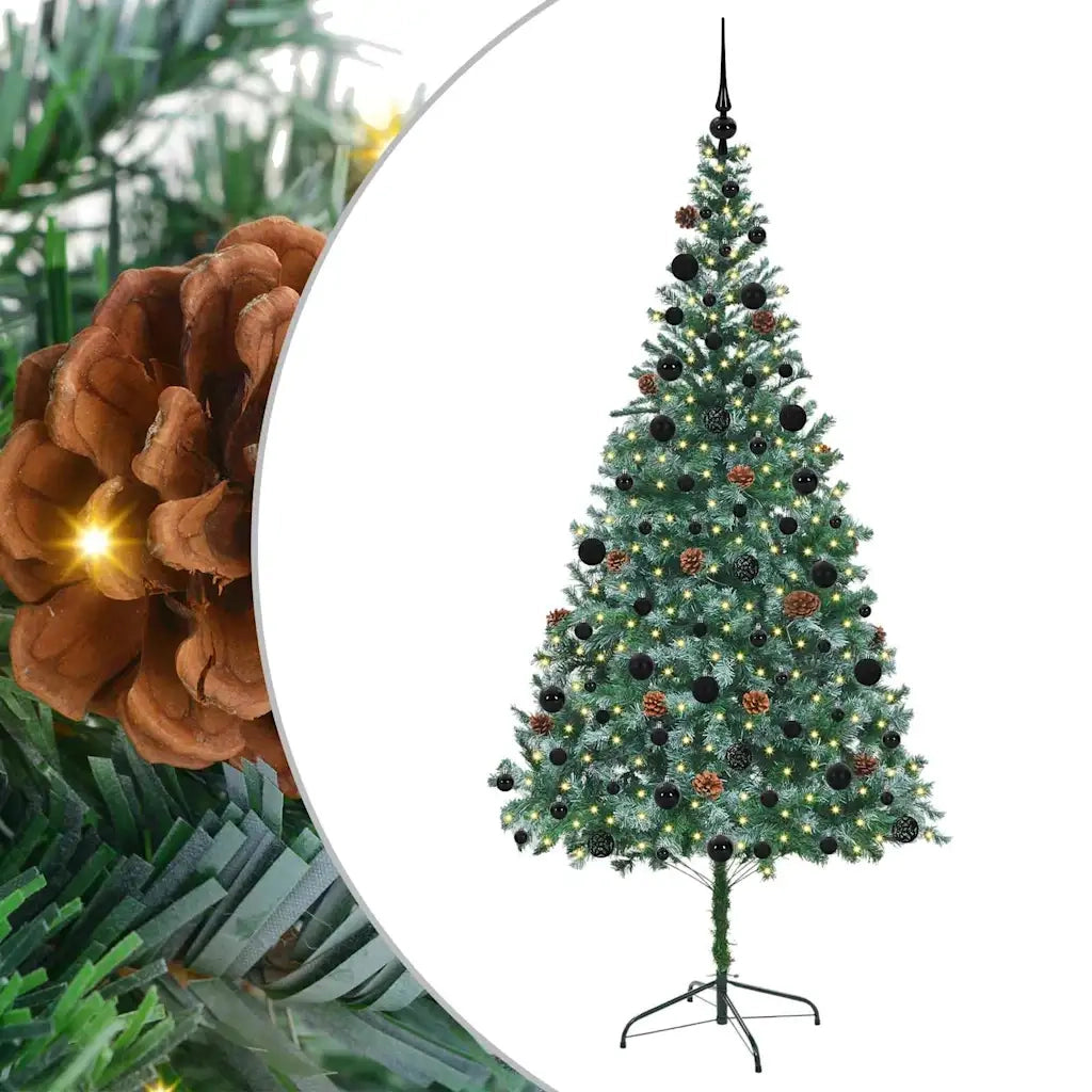 Albero di Natale artificiale Verde 210 cm PVC e Acciaio 3396724