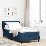 Letto a molle con materasso Blu 100 x 200 cm Tessuto 3340016