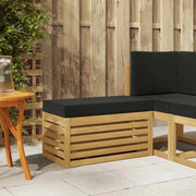 Sedia da giardino-Panca da esterno con cuscino Bianco 412108