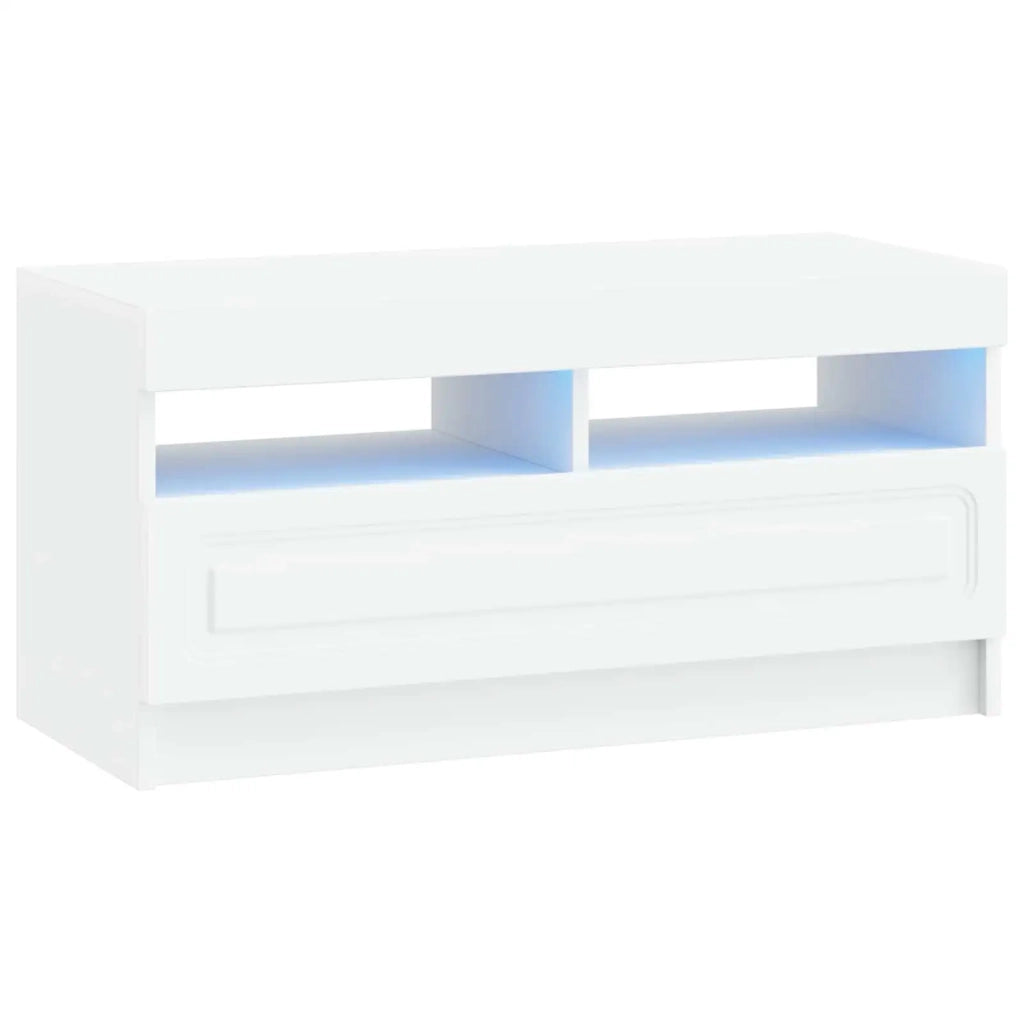 Mobile TV LED Bianco Legno ingegnerizzato 897875