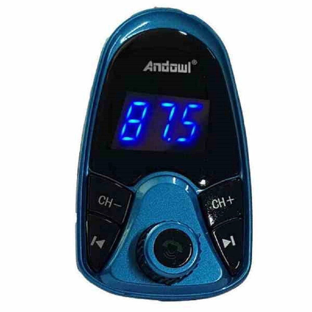 Trade Shop - Lettore Mp3 Multifunzione Wireless 2.1a Caricabatteria Doppio Usb Per Auto Q-b68 -