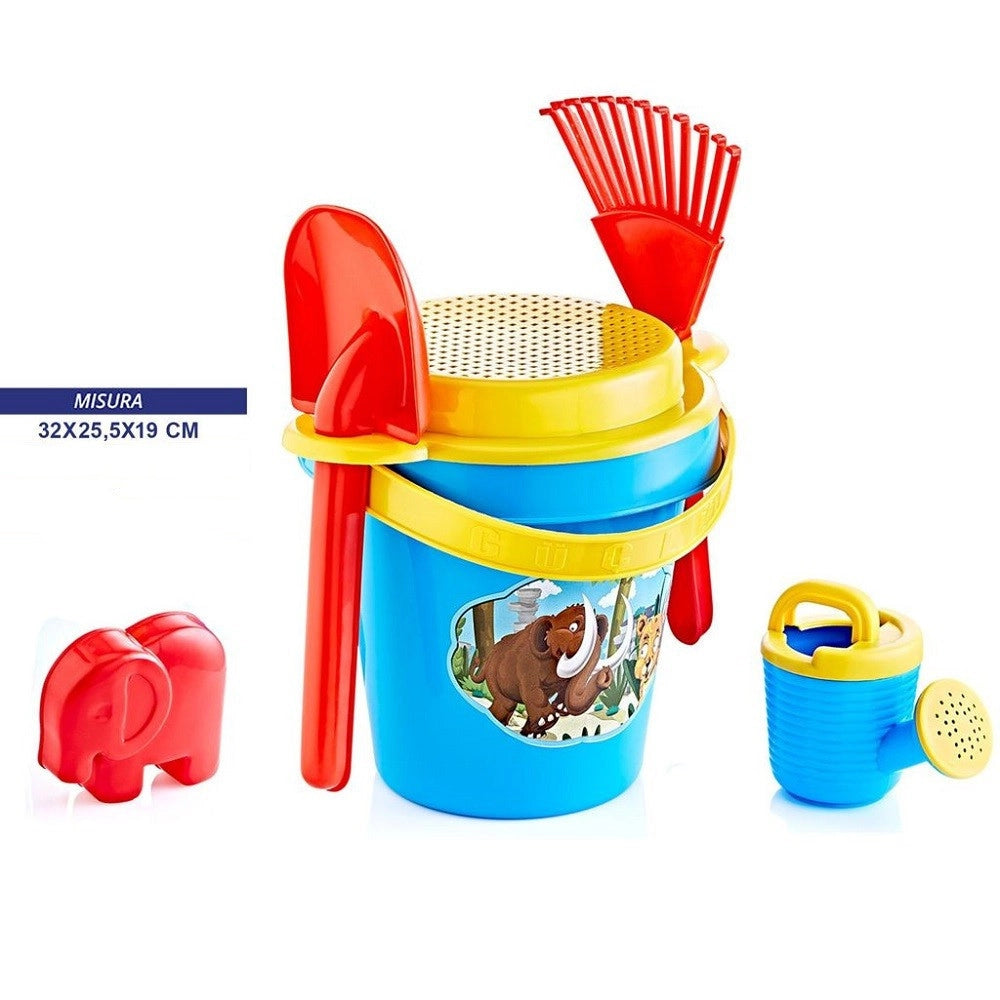 Trade Shop - Secchiello Con Accessori Paletta Innaffiatoio Giochi Mare Estate Bambini 751995 -