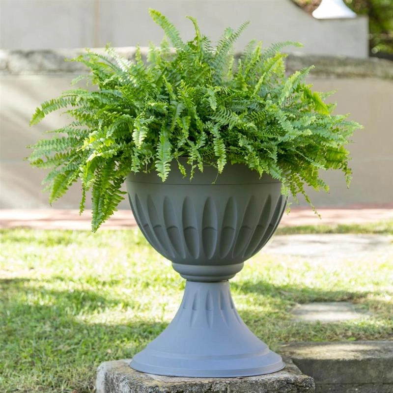 BAMA VASO A CALICE ALBA ROTONDO D.33 X 35H CM COLORE GRIGIO