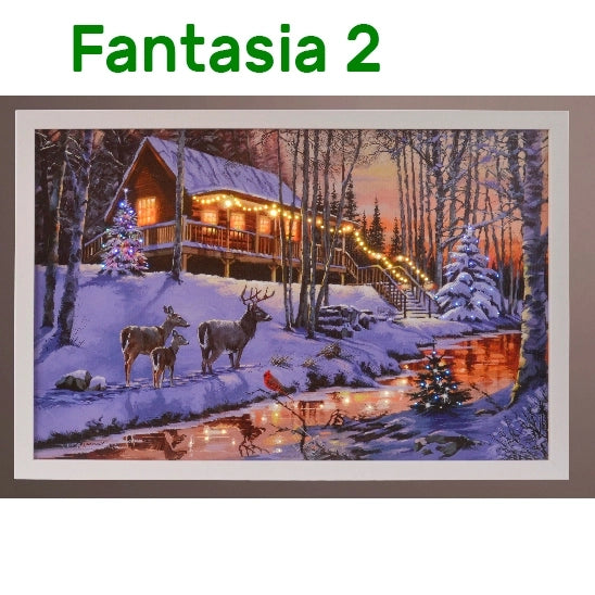 Quadro con personaggi di natale a scelta Kaemingk
