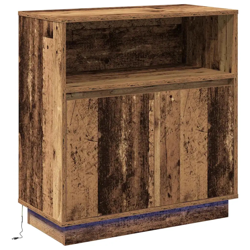Madia LED Legno vecchio 71 x 34,5 x 75 cm Legno multistrato 869656