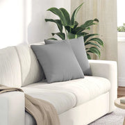 Cuscini da Divano 2 pz-Set di 2 Cuscini per Sofa Grigio Nuvola 45 x 45 cm Tessuto