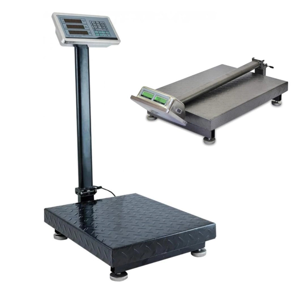Bilancia Digitale Elettronica, Professionale da 300 Kg con Display Bilancia Industriale Ricaricabile per Utilizzo in Negozi, Abitazioni, Aziende