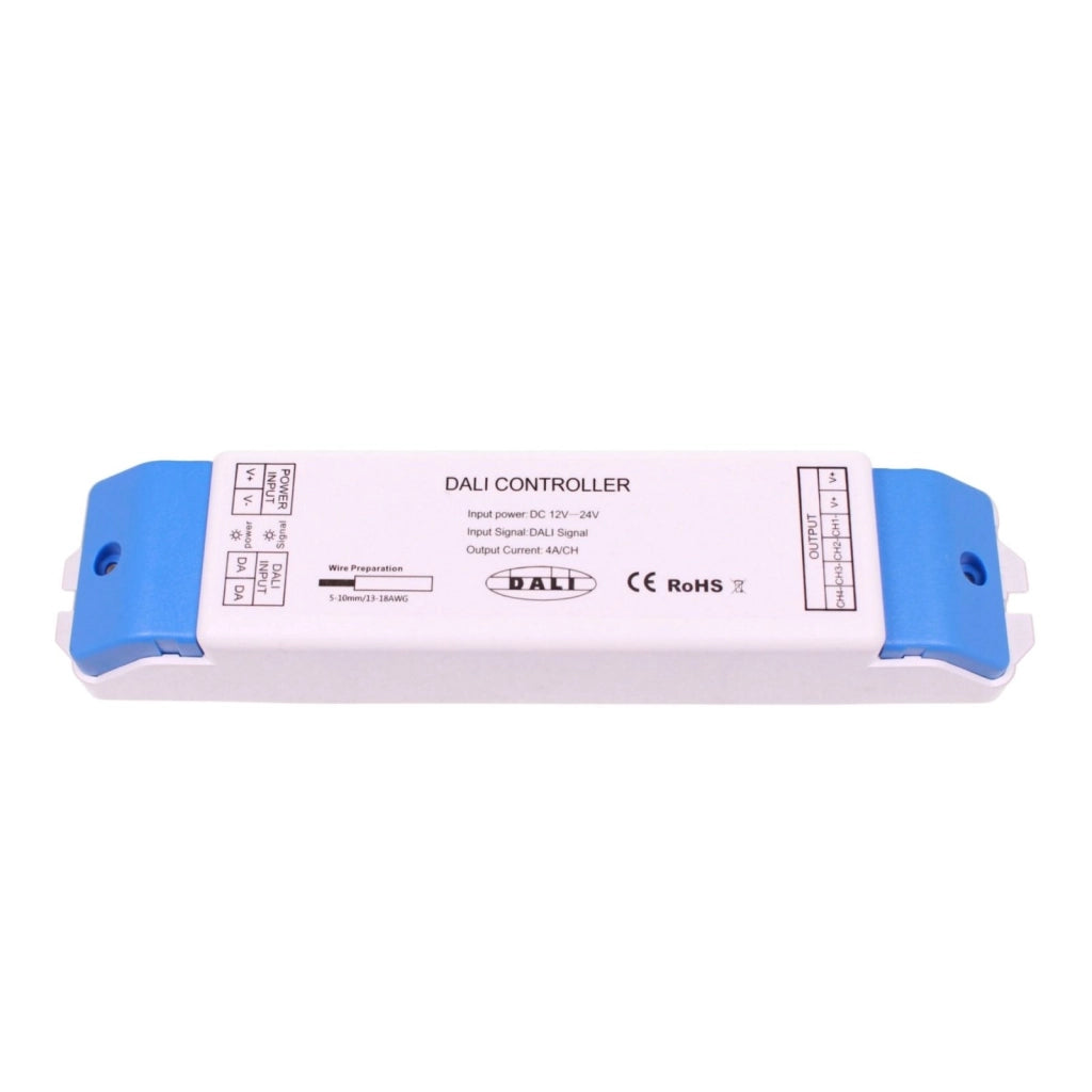 Dimmer DALI LED 4 Canali 12V 24V 4A per Canale Controller Per Striscia Led Mono Colore NL704