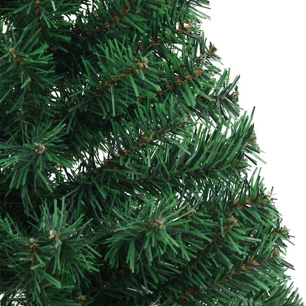 Albero di Natale | Decorazioni natalizie Artificiale Met¨¤ con Supporto Verde 150 cm PVC