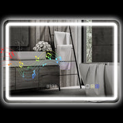 Specchio Bagno con LED ¨C Minimal ¨C Bianco 70x50 cm