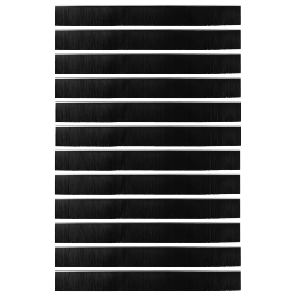 Spazzole per porte autoadesive 12 pz Argento 100 cm CFW2593393
