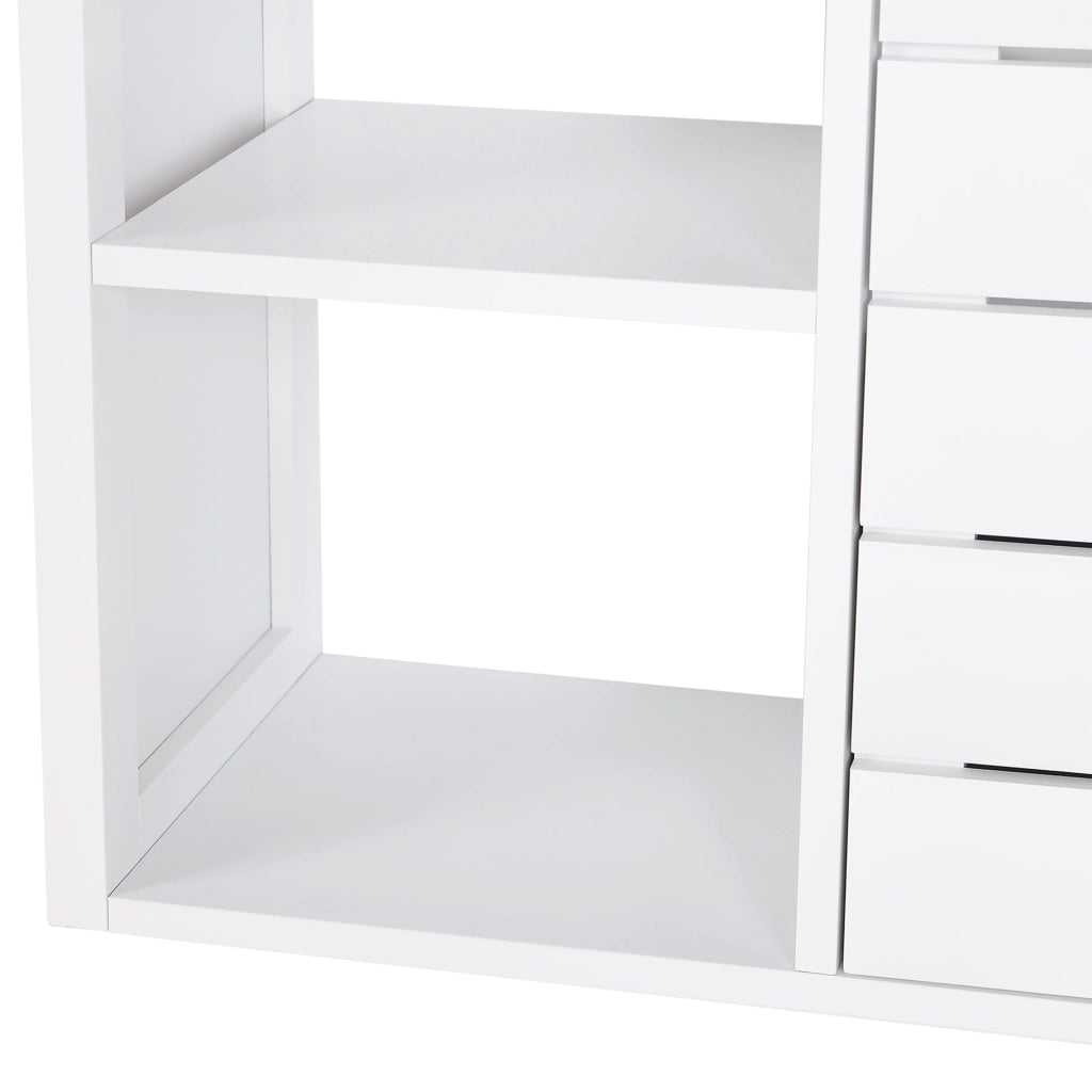 Mobiletto Sottolavabo Sospeso con 2 Ripiani e Anta ¨C Minimal ¨C 60x30x54 cm Bianco
