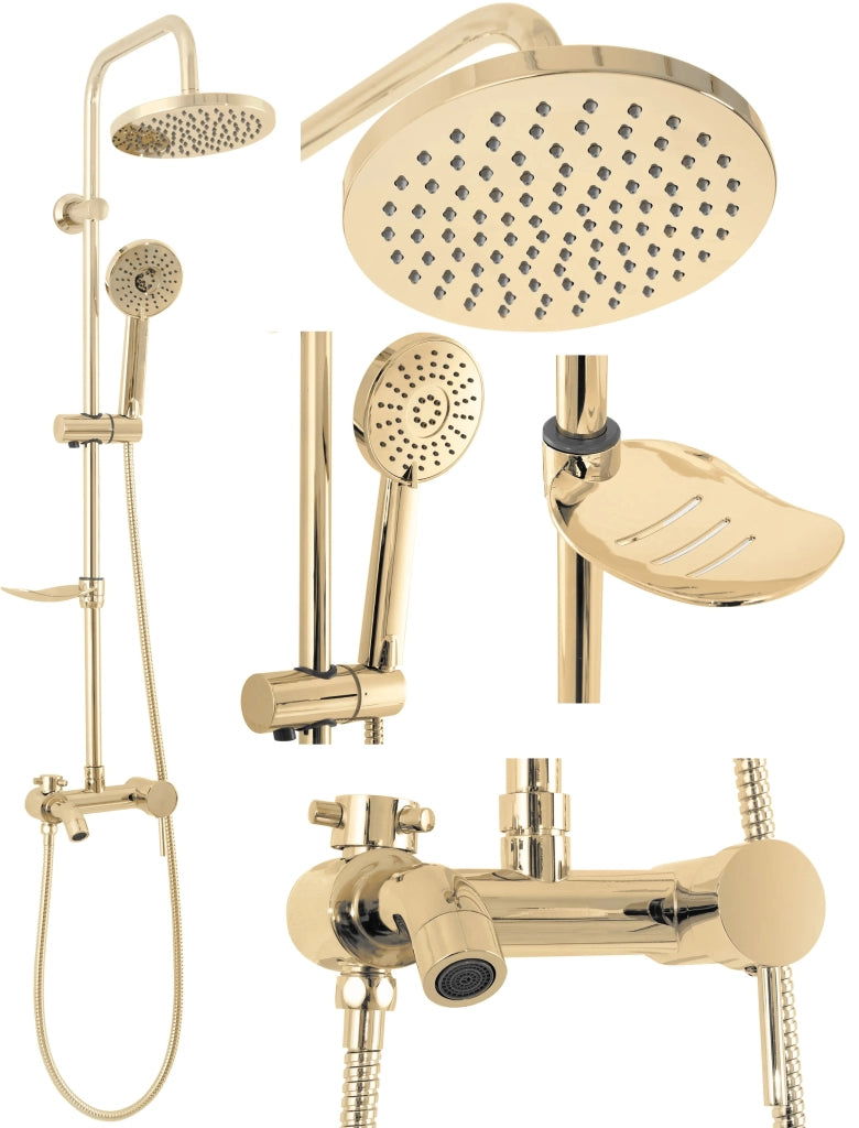 Set Doccia Da Incasso Luis Gold