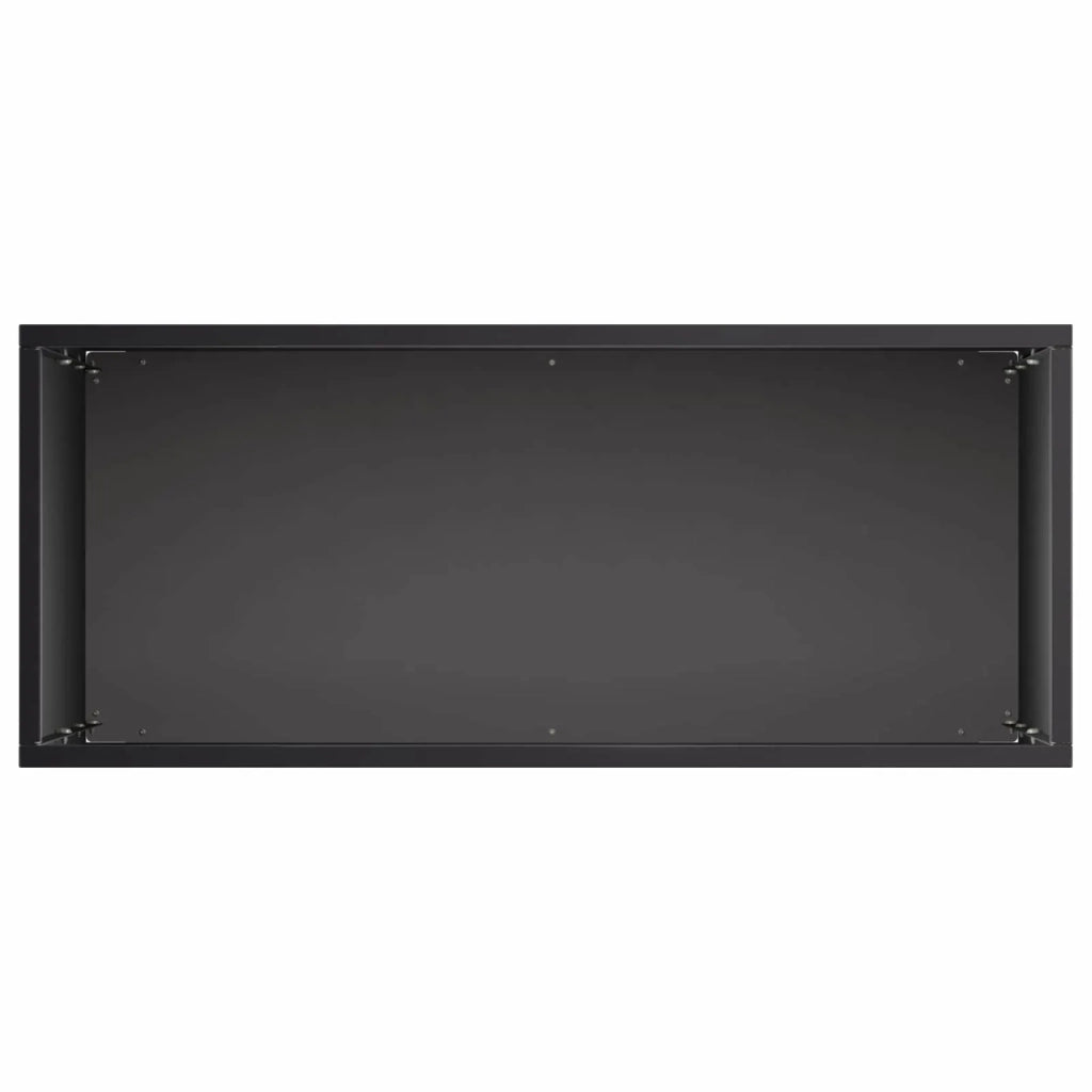 Vaso da giardino 2 pz Nero 40 x 20 x 75 cm 8005429