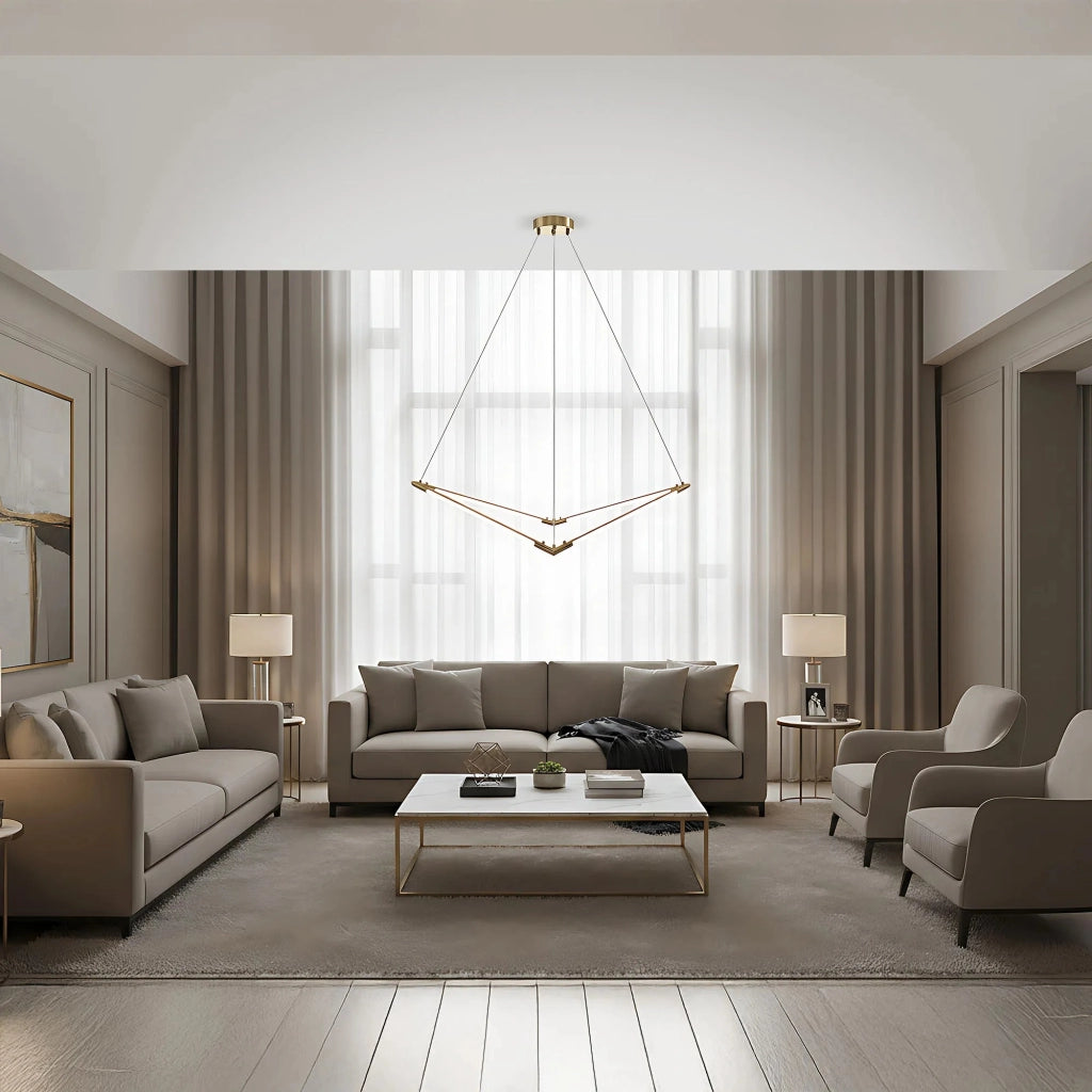 Lampada Da Soffitto Led App1776-cp Brush Gold