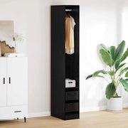 Guardaroba Rovere Nero 50 x 30 x 200 cm Legno multistrato