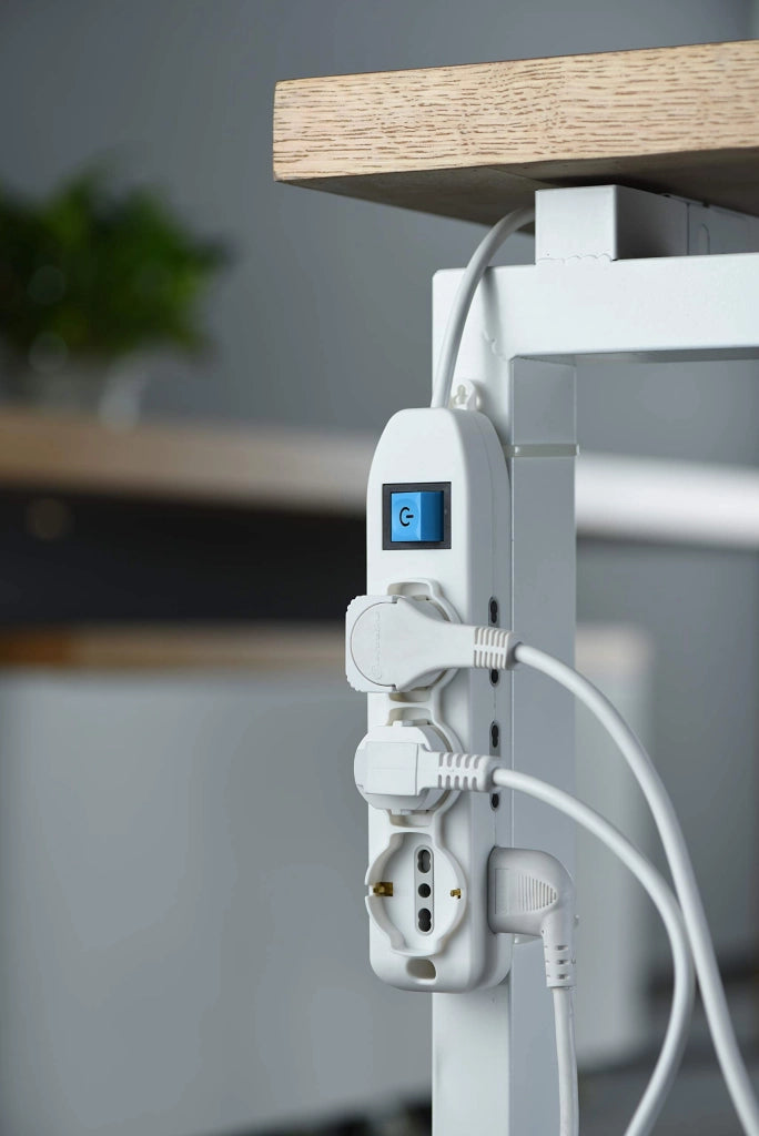 Multipresa con Interruttore 3 Schuko + 6 BIVAL.10 16A 62002 Electraline