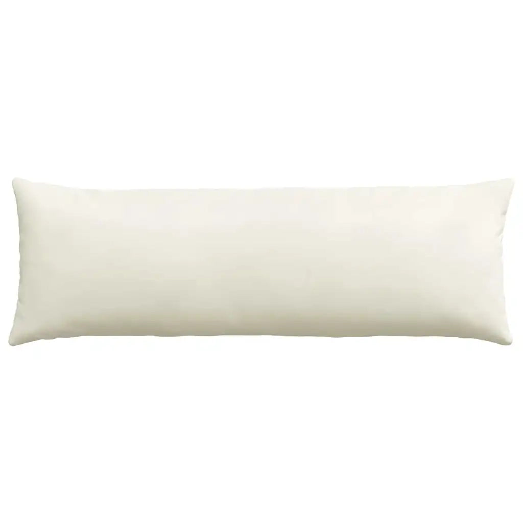 Cuscini da Divano 2 pz-Set di 2 Cuscini per Sofa Crema 120 x 40 cm Tessuto in Cords 951755
