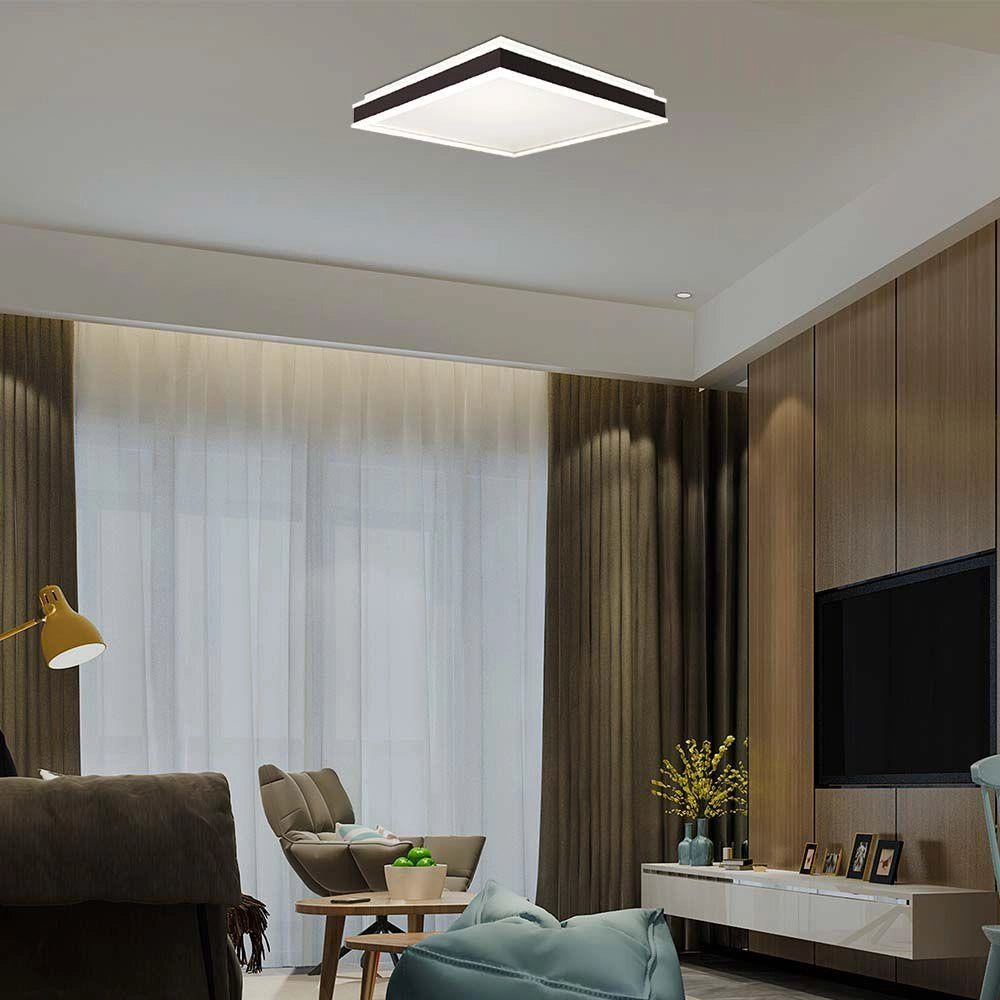 Plafoniera LED V-TAC 48W dimmerabile nera 50x50 4000K