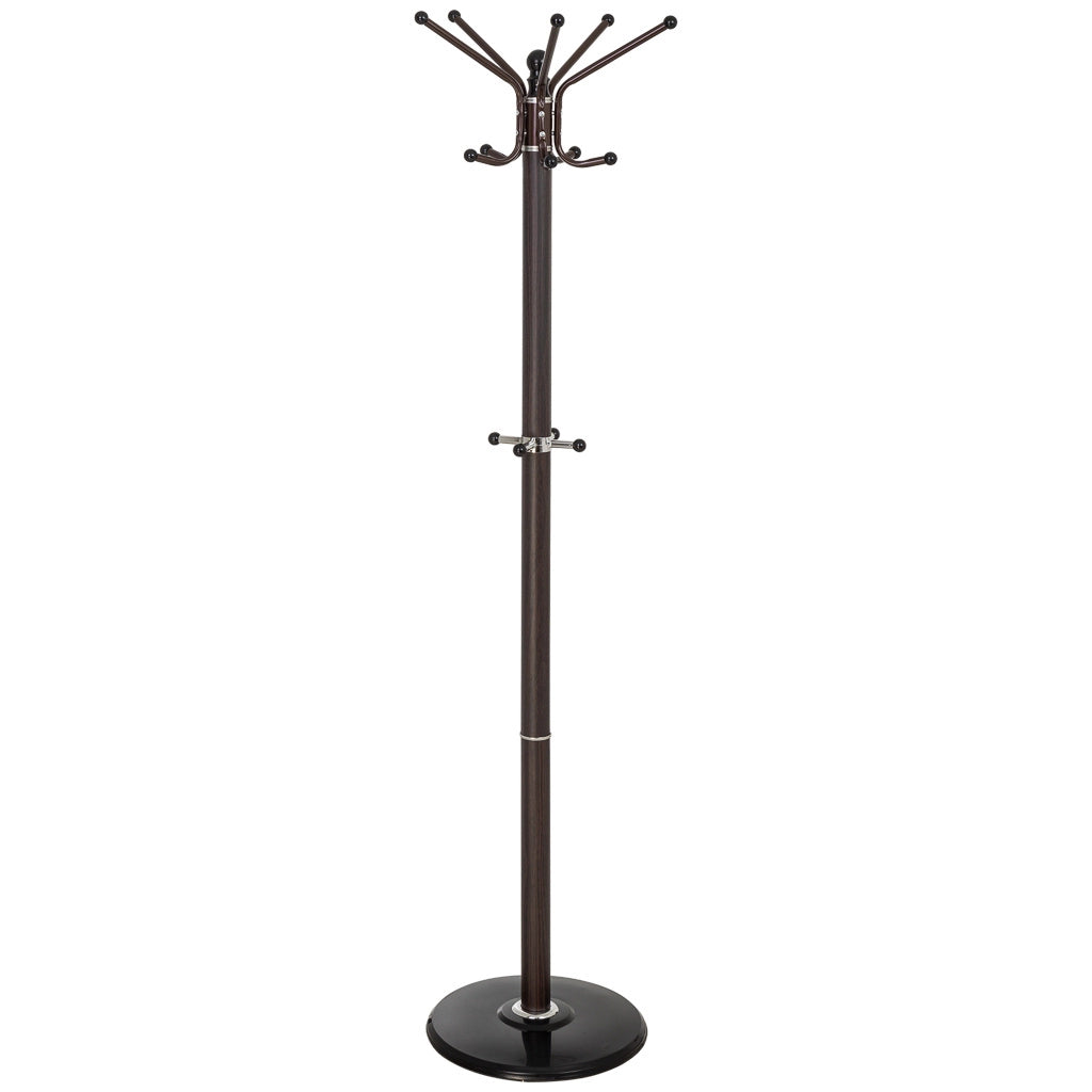 Perchero de metal marron con 5 ganchos D36x174h cm