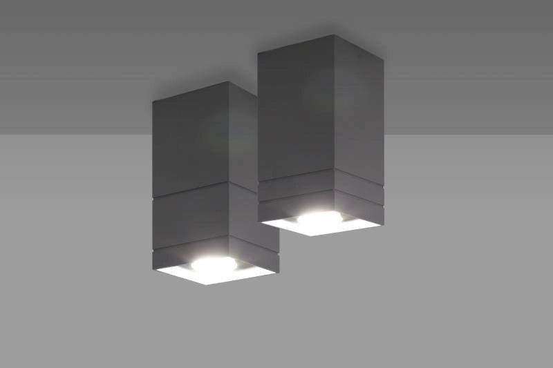 Spot da soffitto Lampex Neron bianco metallo GU10 10x20cm