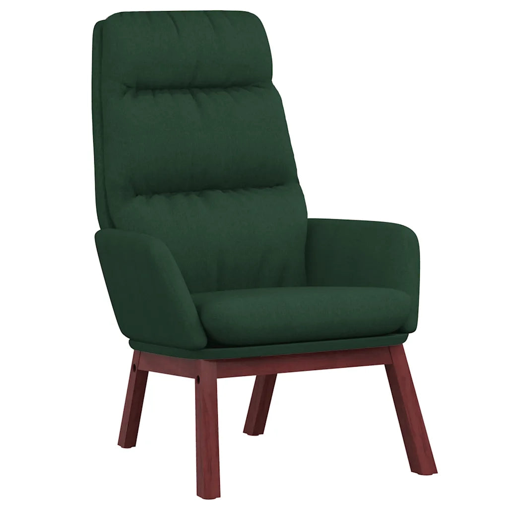 Sedia Relax Verde Scuro in Tessuto 341164
