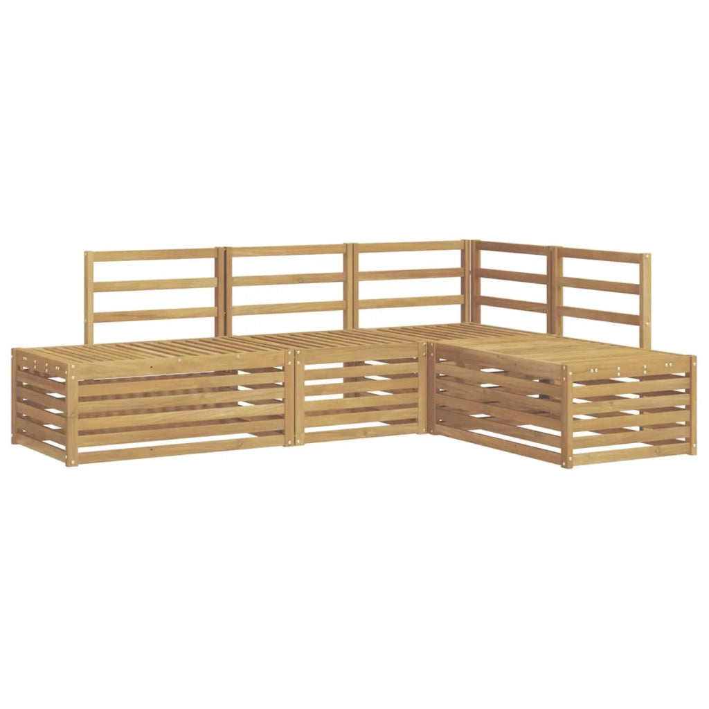 Set di divani da esterno 4 Pezzo Bianco 3392464