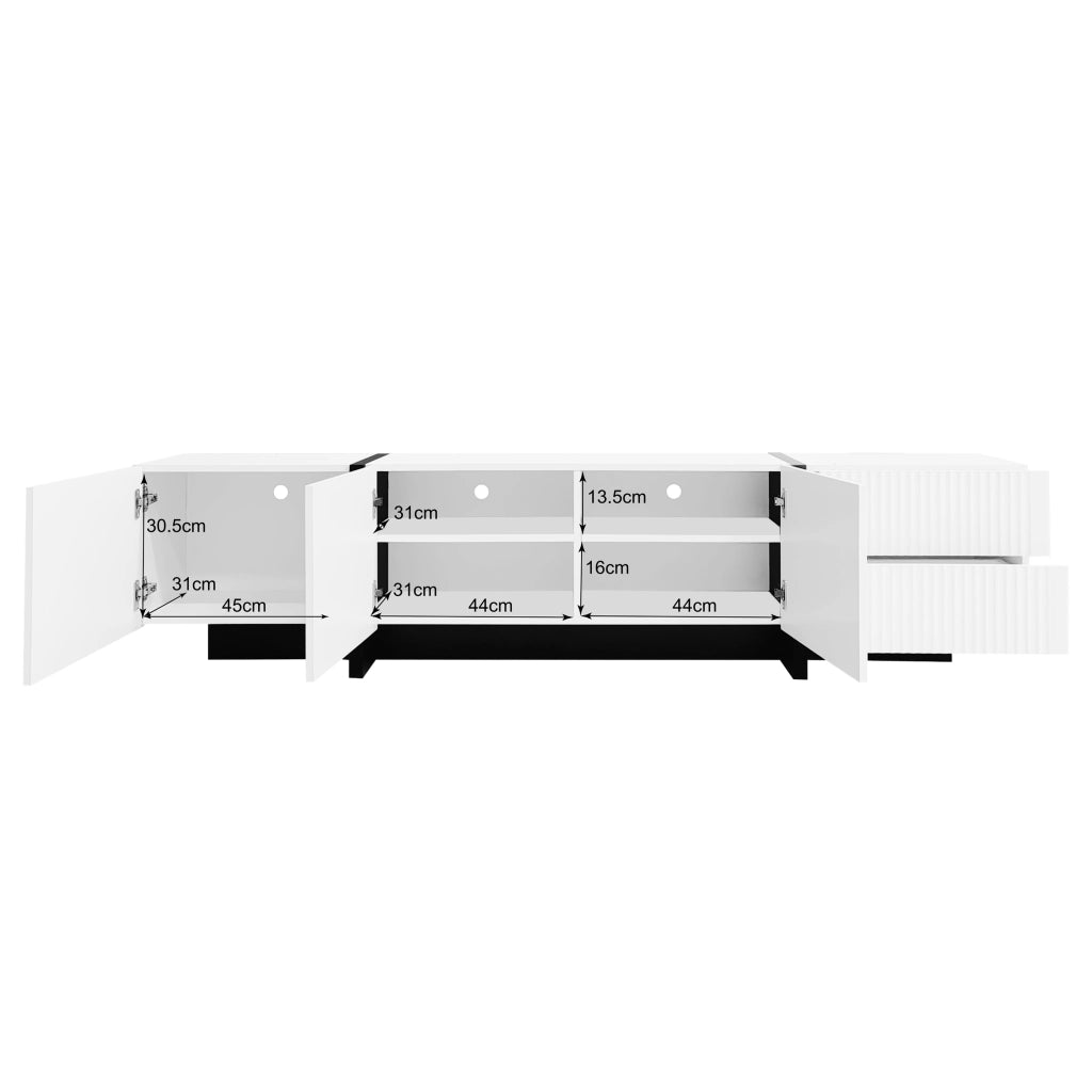 Mobile TV 190 cm - Zephmum- 3 ante 2 cassetti