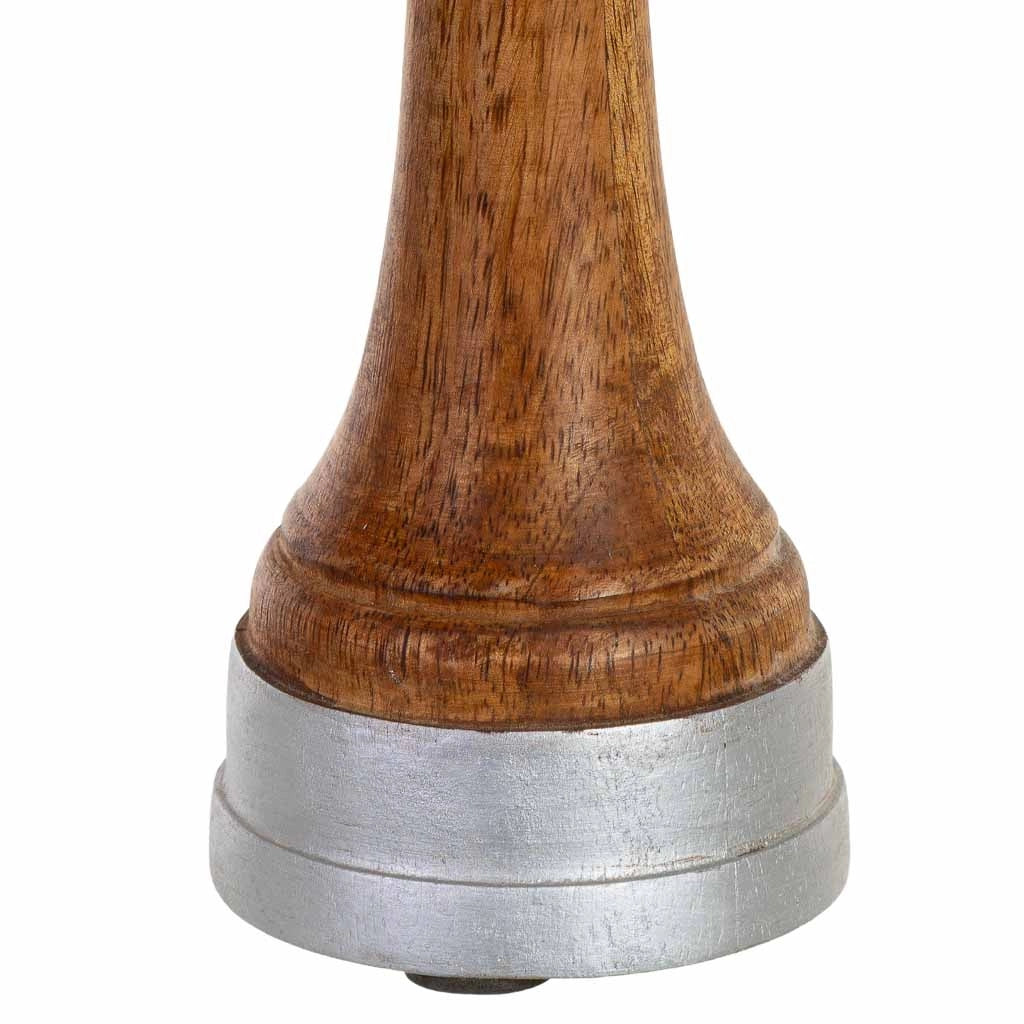 Candele in legno marrone 10x10x30h cm