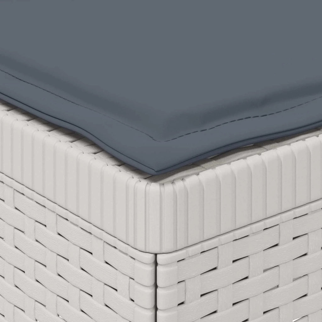 Divano da esterno-Divano da Giardino a 1 Posto con Cuscini Aspetto Rattan PP 968805