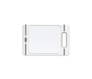 Tagliere pvc c manico bianco   tortora mis. s 24 x 16 x 1 cm stefanplast