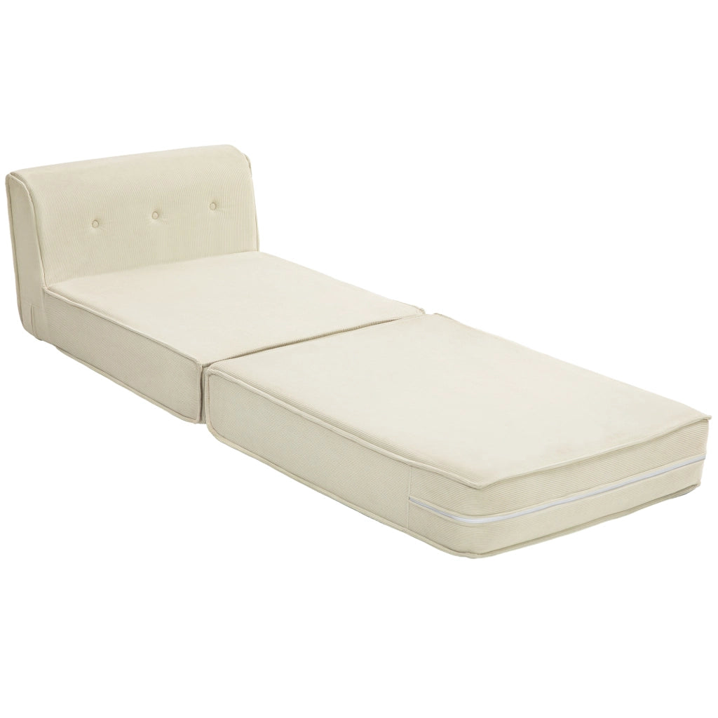 Divano letto imbottito ¨C Minimal ¨C bianco crema