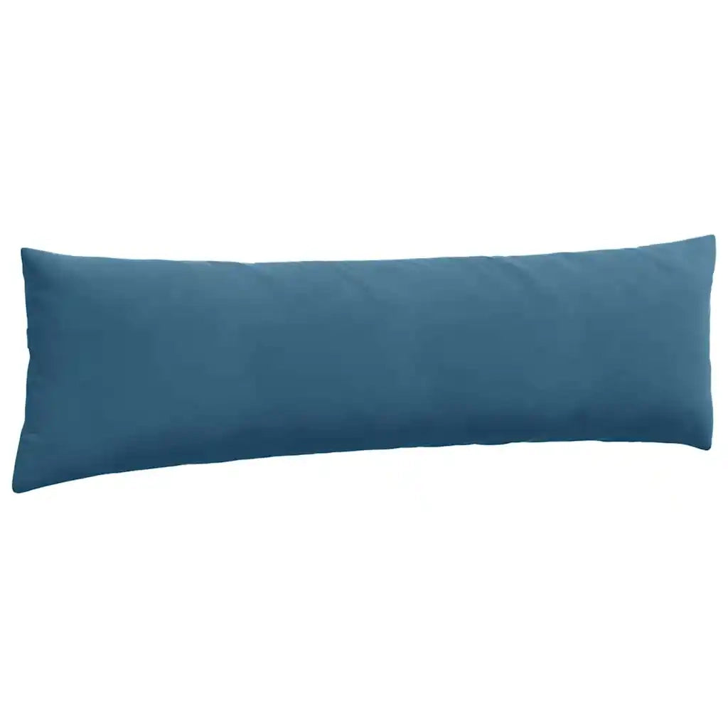 Cuscini da Divano 2 pz-Set di 2 Cuscini per Sofa Blu 145 x 40 cm Tessuto in Cords 496347