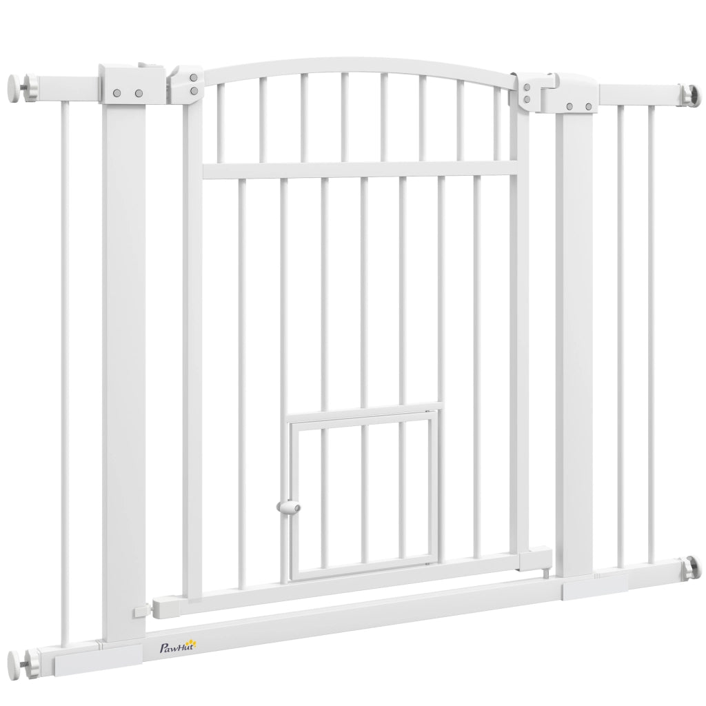 Barriera per cani ¨C zephmum ¨C Bianco 76-104 cm