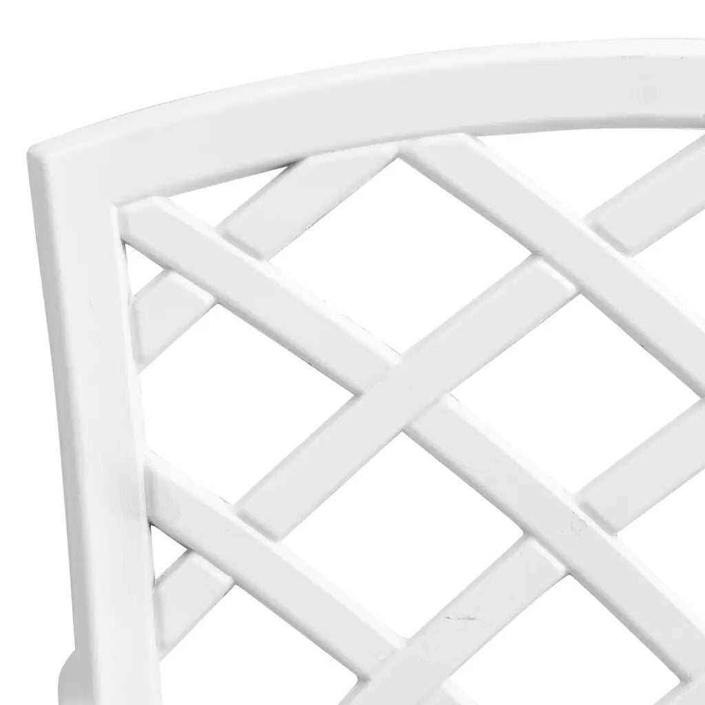 Set da Bistrot 3 pz Bianco in Alluminio Pressofuso 3216332